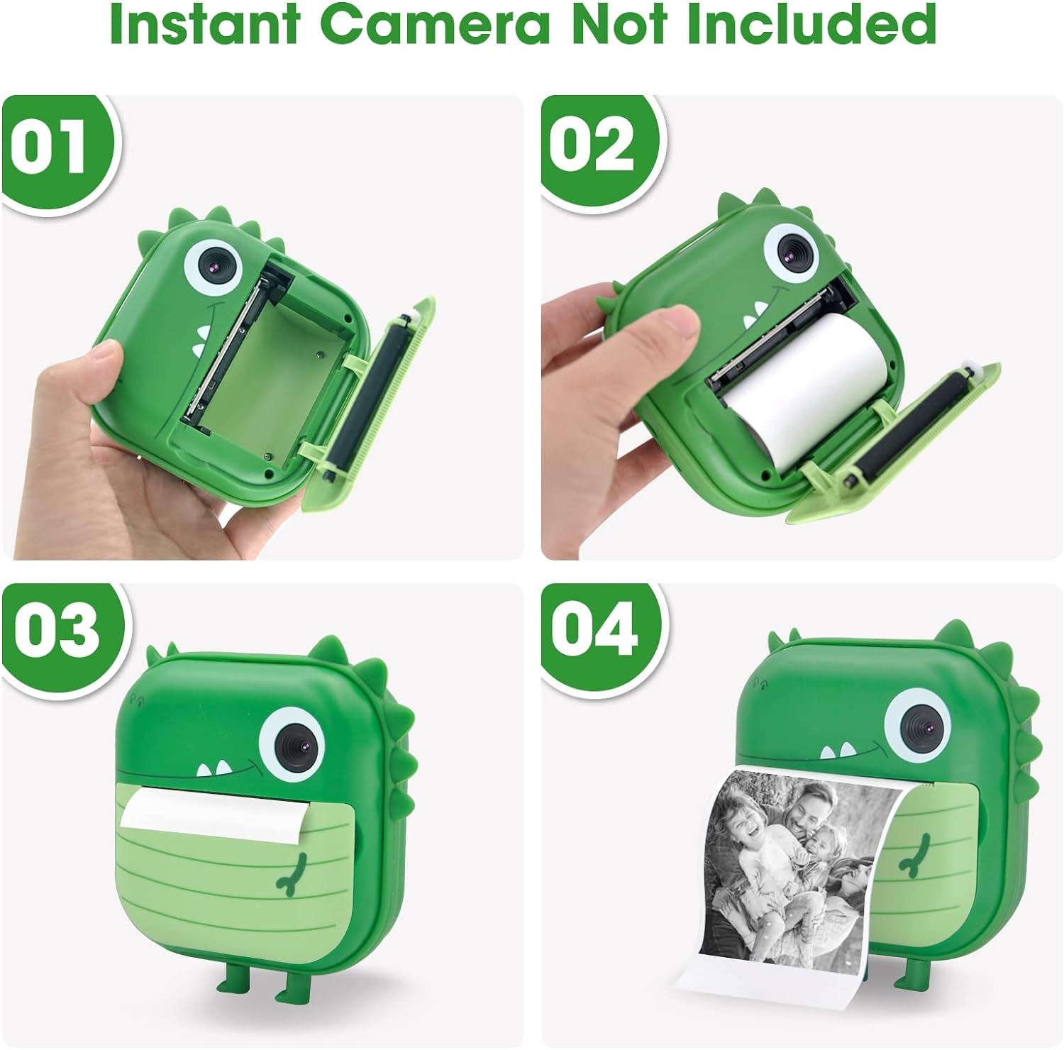 Set 5 Role de Hartie de Imprimanta Pentru Aparate Foto cu Printare Instantanee Pentru Copii, Universal