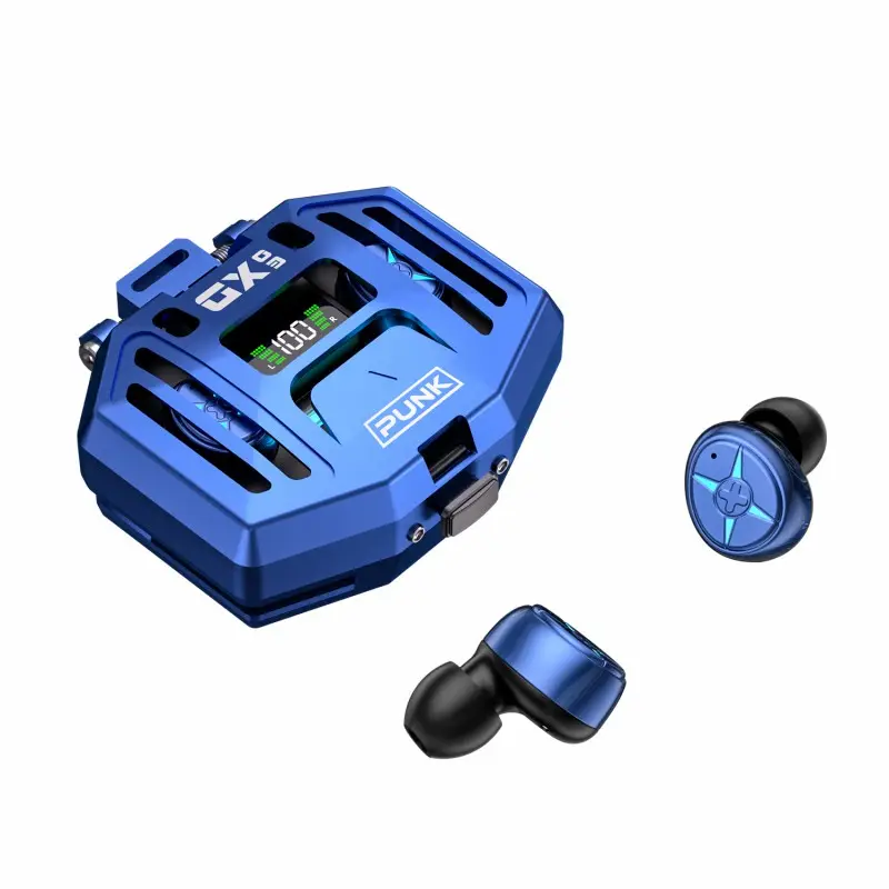 Casti Wireless In-Ear Vala® DX-03, Gaming & Sport, Display LED, Bluetooth 5.3, Control Tactil, Anulare Zgomot Fundal, Latenta Scazuta, Game & Music Dual Mode, Carcasa de incarcare, Lumini Ambientale RGB