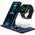 Statie Incarcare Wireless 3 in 1, Fast Charger 15W Incarcare Rapida Compatibil Cu Apple Watch Toate Seriile Airpods Toate Modelele si Iphone Android Samsung Huawei Xiaomi Negru